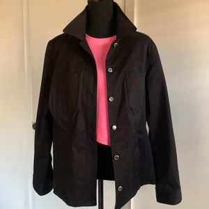 EUC Jones NY lightweight black jean jacket